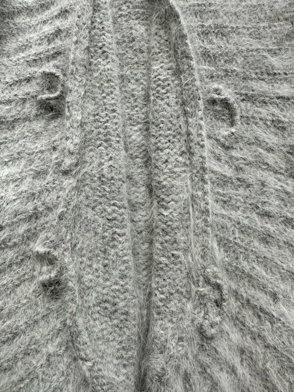 Alexandra Bartlett feminine/vintage inspired Ruffle-Trim Cardigan/ angora/large - Picture 8 of 11